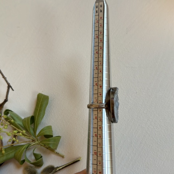 Authentic Druzy Agate .925 Sterling Silver Ring - Picture 5 of 9